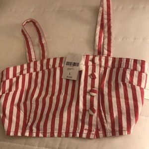 Striped crop top